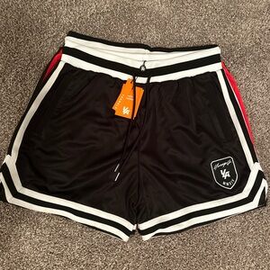 SHORT / COLOR RED AND BLACK